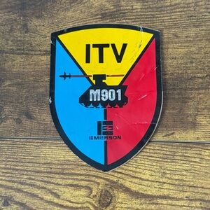 Cold War M901 ITV TOW Missile System Emerson Program‎ Decal Sticker